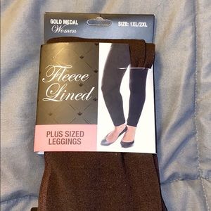 Gold medal plus size fleece lined leggings.